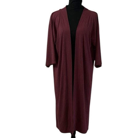 Able Burgundy Open Front Cardigan(Size Small) - Picture 1 of 5